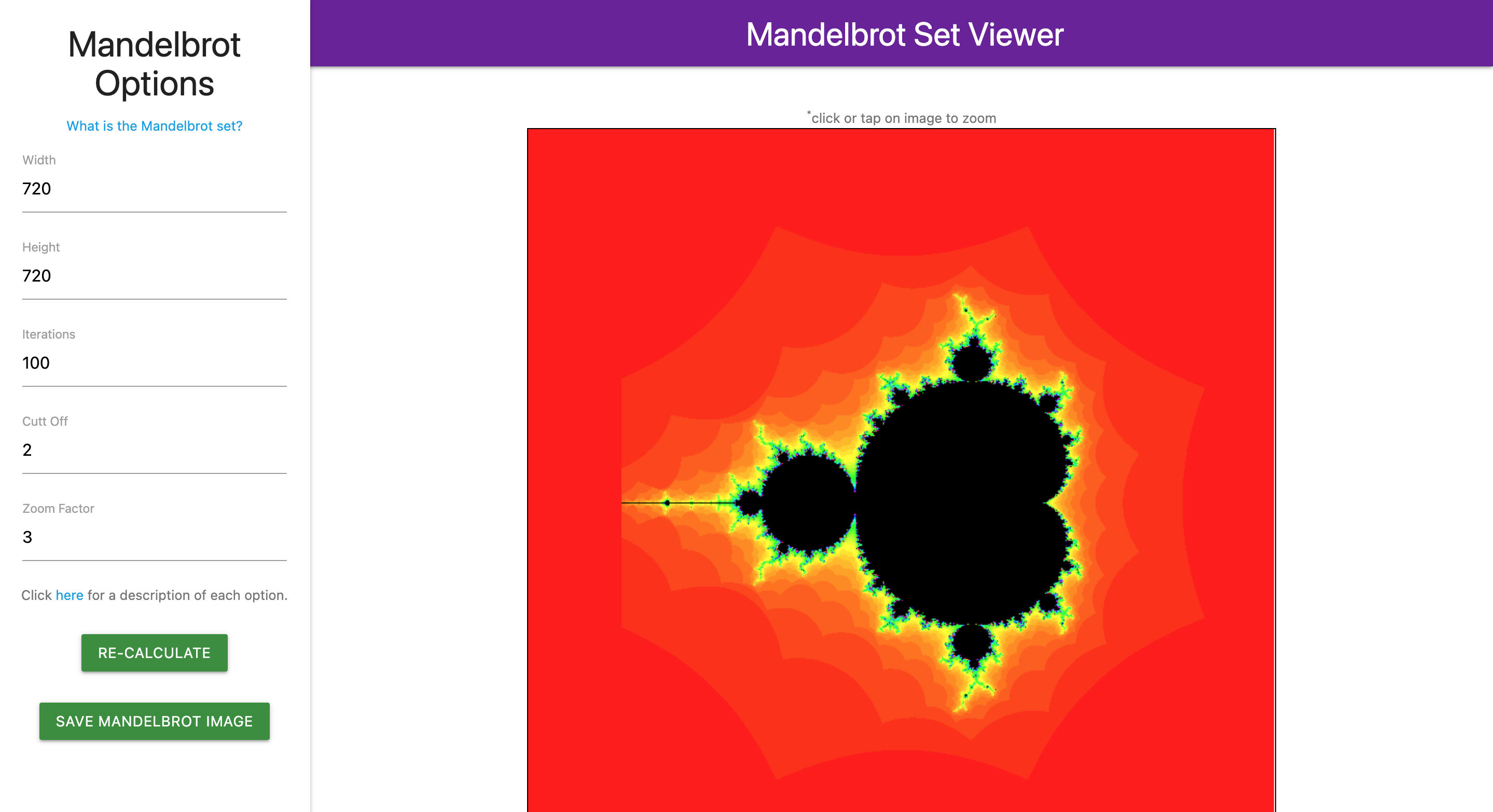 Mandelbrot desktop